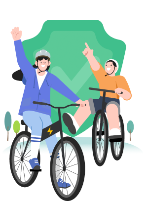 전기자전거 일러스트